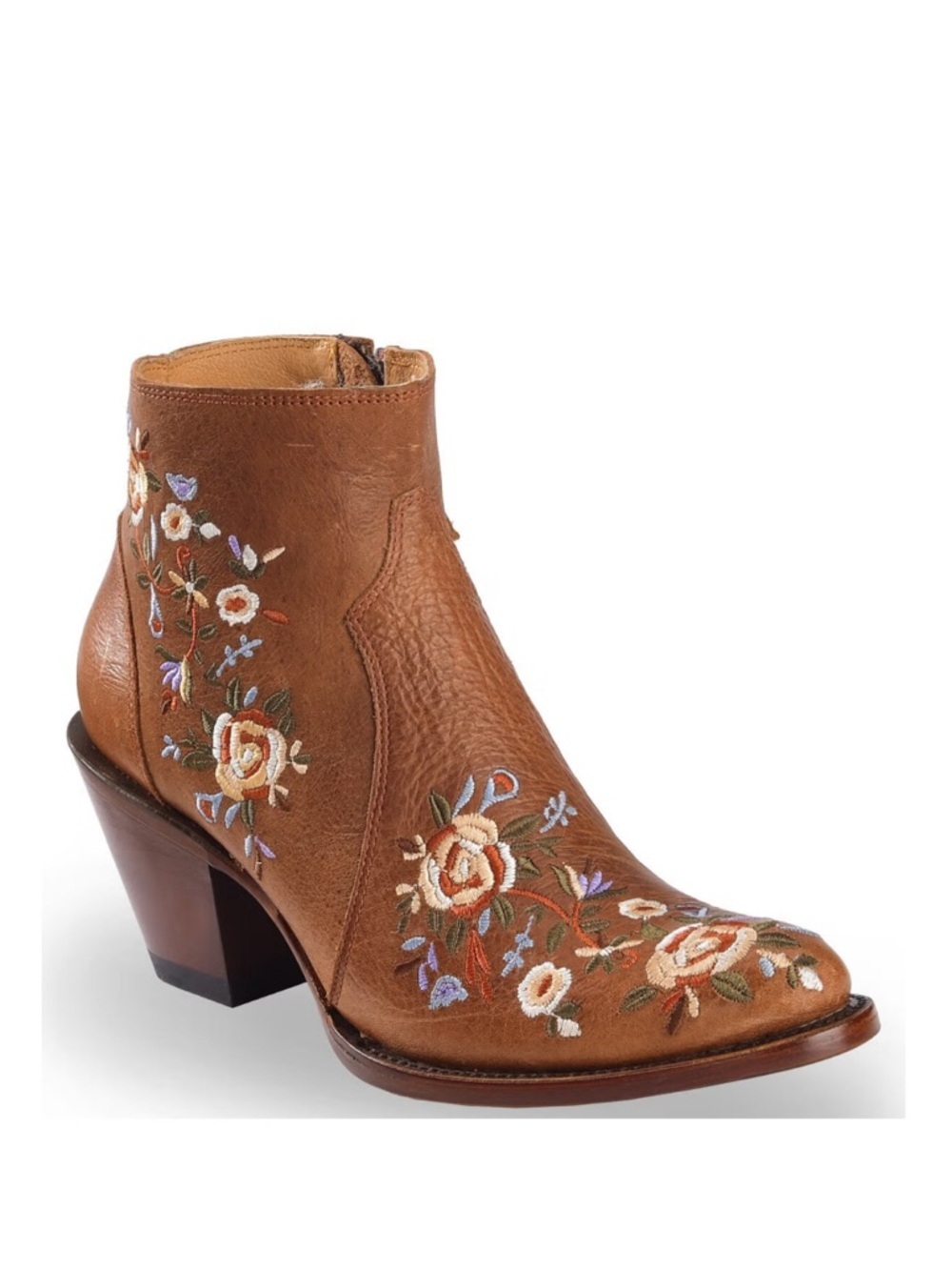Shyanne Millie Embroidered Floral Leather Western Boots